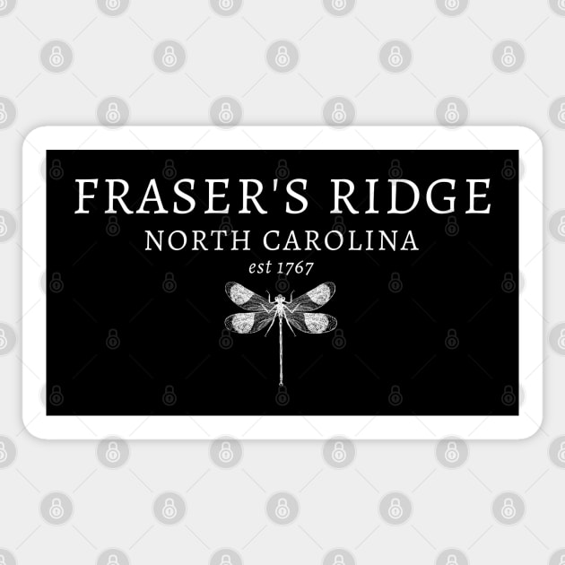 Fraser's Ridge North Carolina 1767 Sassenach Sticker by MalibuSun